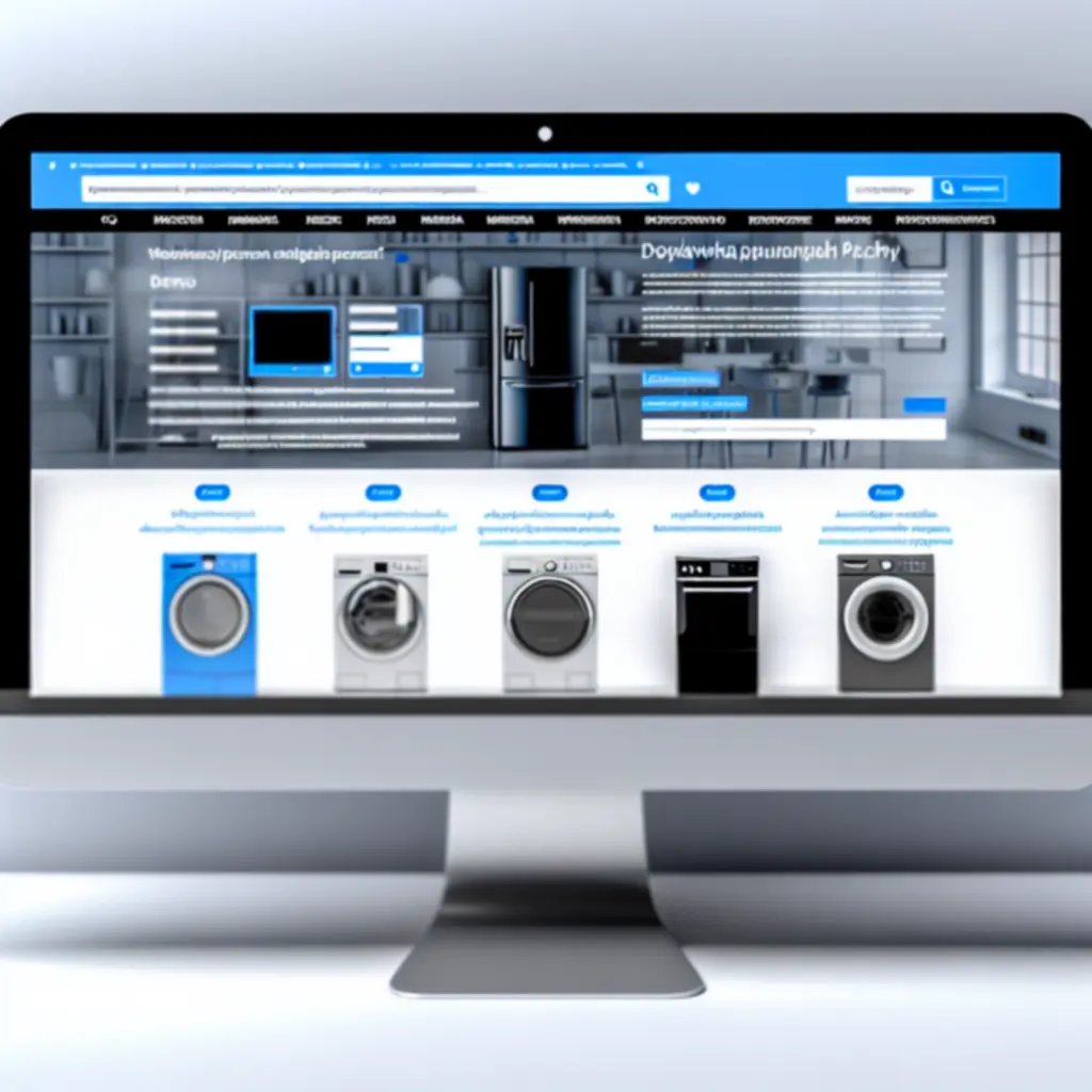 Interfejs porównywarki sprzętu AGD DomoTechPL na komputerze